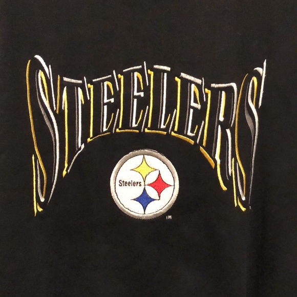 Vintage 1988 Pittsburgh Steelers Logo 7 Embroidered Sweatshirt - Picture 2 of 10